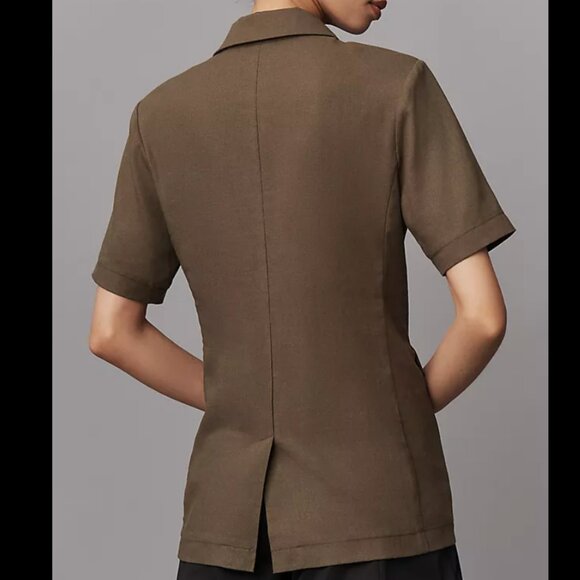 Dolan Left Coast Short-Sleeve Linen Blend Blazer - Picture 3 of 7